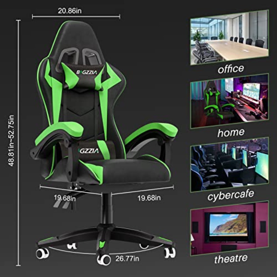 Gaming Chair with Lumbar Suppo - Ergonomic Office Chair recension och pris