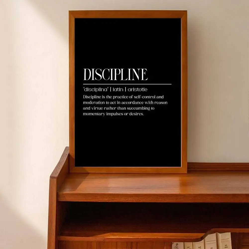 Black White Inspirational Text - Home Office Room Inspiration recension och pris
