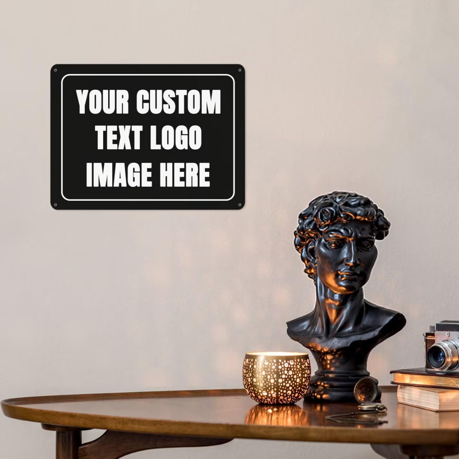 Custom Sign Personalized Metal - Home Office Logo recension och pris