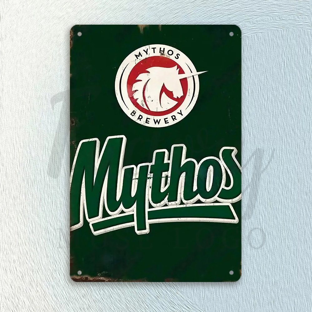 Mythos Brewery Vintage Metal T - Home Office Logo recension och pris