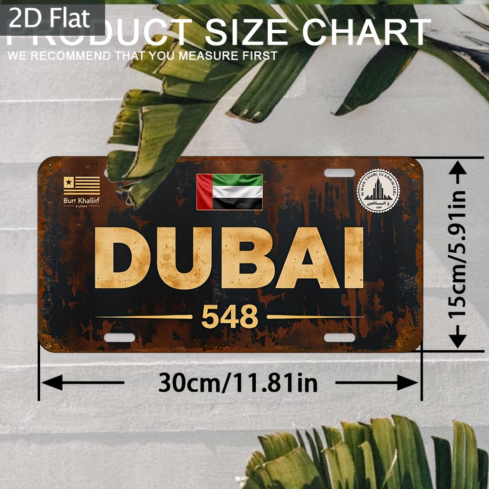 Industrial Dubai License Plate - Home Office Dubai recension och pris